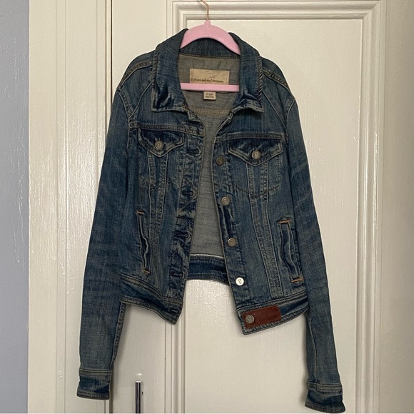 Women’s Pilcro and the Letterpress Blue Denim Jacket, XSP - Picture 1 of 4